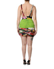 Dolce & Gabbana Multicolor Floral Patchwork Fitted Mini Dress