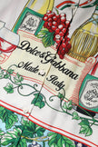 Dolce & Gabbana Multicolor Short Sleeve Silk Food Shirt Top
