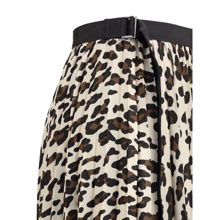 Sacai Leopard print Skirt