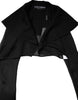 Dolce & Gabbana Black Silk Sheer Long Sleeves Blouse Top