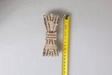 Dolce & Gabbana Gold Tone Brass Bow Crystal FauxPearl Embellished Brooch