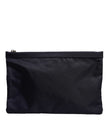 Dolce & Gabbana Blue DG Logo Patch Embellished Pouch Clutch Bag