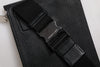 Dolce & Gabbana Black Leather Logo Plaque Purse Fanny Pack Bag