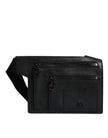 Dolce & Gabbana Black Calfskin Leather Messenger Crossbody Bag