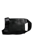 Dolce & Gabbana Black Calfskin Leather Messenger Crossbody Bag