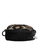 Dolce & Gabbana Multicolor Leopard Jacquard Logo Plaque Neck Strap Bag