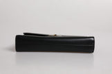 Dolce & Gabbana Black Leather Logo Plaque Document Briefcase Bag