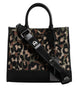 Dolce & Gabbana Multicolor Leopard Shopping Tote Shoulder Bag