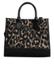 Dolce & Gabbana Multicolor Leopard Shopping Tote Shoulder Bag