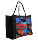 Dolce & Gabbana Multicolor Graphic Printed Top Handle Shopping Tote Bag