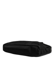 Dolce & Gabbana Black Leather Document Briefcase Top Handle Bag