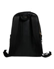 Dolce & Gabbana Black DG Leather Logo Print Travel Back Pack Bag