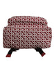 Dolce & Gabbana Red White DG Logo Print Nylon Travel Backpack Bag
