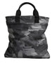 Dolce & Gabbana Black Camouflage Shoulder Strap Logo Plaque Bag