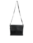 Dolce & Gabbana Black Logo Plaque Leather Messenger Shoulder Strap Bag