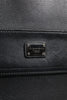 Dolce & Gabbana Black Logo Plaque Leather Messenger Shoulder Strap Bag