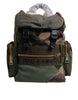 Dolce & Gabbana Military Green Patchwork Travel Backpack Bag