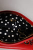 Dolce & Gabbana Red Revolutions Embellished Leather Clutch Bag