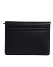 Dolce & Gabbana Black Calfskin Leather Shoulder Strap Bag