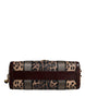 Dolce & Gabbana Brown Leopard Leather Shoulder Strap Duffle Bag