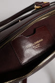 Dolce & Gabbana Brown Leopard Leather Shoulder Strap Duffle Bag