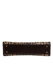 Dolce & Gabbana Brown Leopard Leather Shoulder Strap Tote Bag