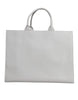 Dolce & Gabbana White Logo Print DG Daily Calfskin Shopping Tote Bag