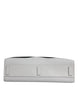 Dolce & Gabbana White Logo Print DG Daily Calfskin Shopping Tote Bag