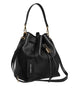Dolce & Gabbana Black Calfskin Leather DOLCE Shoulder Bucket Bag