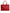Dolce & Gabbana Red Calfskin Leather Logo Plaque Top Handle Bag