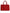 Dolce & Gabbana Red Calfskin Leather Logo Plaque Top Handle Bag