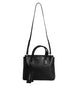 Dolce & Gabbana Black Calf Leather Logo Plaque Shoulder Handbag Bag