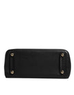 Dolce & Gabbana Black Calf Leather Logo Plaque Shoulder Handbag Bag