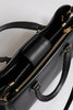 Dolce & Gabbana Black Calf Leather Logo Plaque Shoulder Handbag Bag