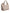Dolce & Gabbana Light Pink Deer Leather Logo Plaque Tote Top Handle Bag