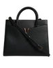 Versace Black Large Leather Top Handle Shoulder Crossbody Bag