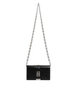Versace Black Calfskin Leather Chain Strap Shoulder Crossbody Bag