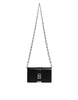 Versace Black Calfskin Leather Chain Strap Shoulder Crossbody Bag