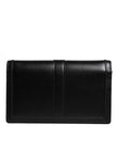 Versace Black Calfskin Leather Chain Strap Shoulder Crossbody Bag
