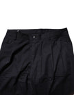Dolce & Gabbana Dark Blue Cotton Tapered Formal Pants