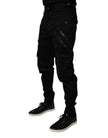 Dolce & Gabbana Black Cotton Cargo Tapered Pants