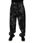 Dolce & Gabbana Black Tie Dye Cotton Straight Men Denim Jeans