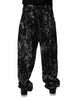Dolce & Gabbana Black Tie Dye Cotton Straight Men Denim Jeans