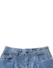 Dolce & Gabbana Blue Tie Dye Cotton Skinny Men Denim Jeans