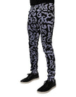 Dolce & Gabbana Black Logo Monogram Cotton Skinny Denim Jeans