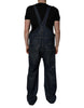 Dolce & Gabbana Dark Blue Cotton Men Jumpsuit Denim Jeans