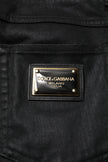 Dolce & Gabbana Black Cotton Stretch Skinny Men Denim Jeans