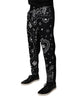 Dolce & Gabbana Black Logo Bandana Cotton Loose Denim Jeans