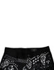 Dolce & Gabbana Black Logo Bandana Cotton Loose Denim Jeans