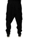 Dolce & Gabbana Black Cotton Jogger Cargo Sweatpants Pants